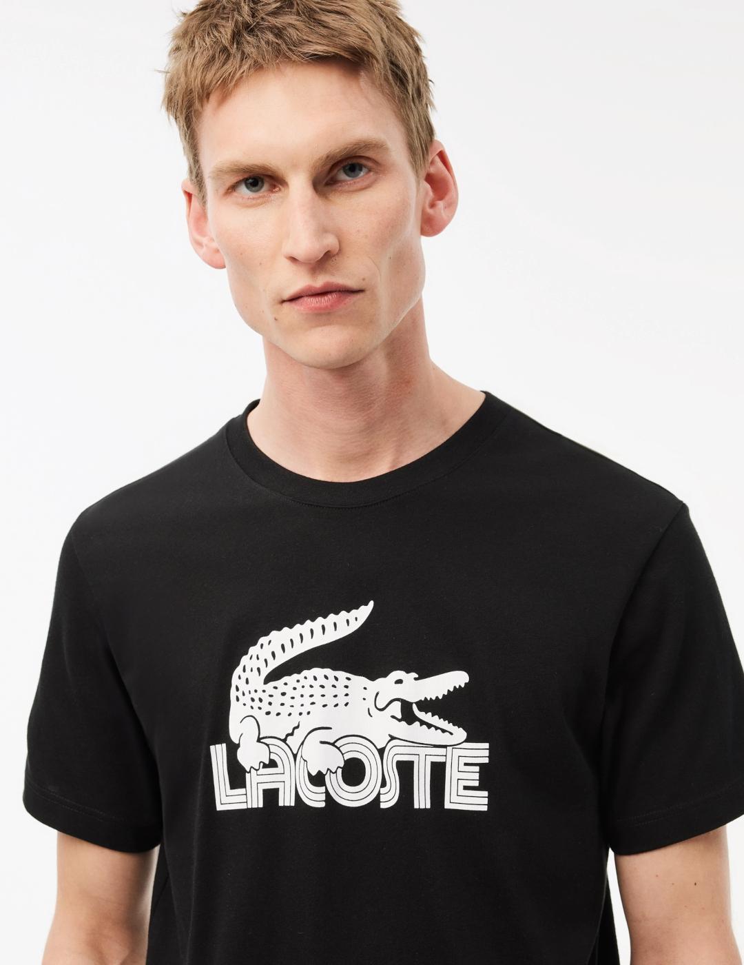 LACOSTE CAMISETA NEGRA ULTRA DRY