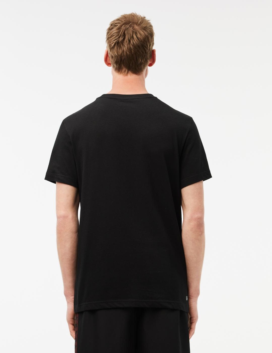 LACOSTE CAMISETA NEGRA ULTRA DRY