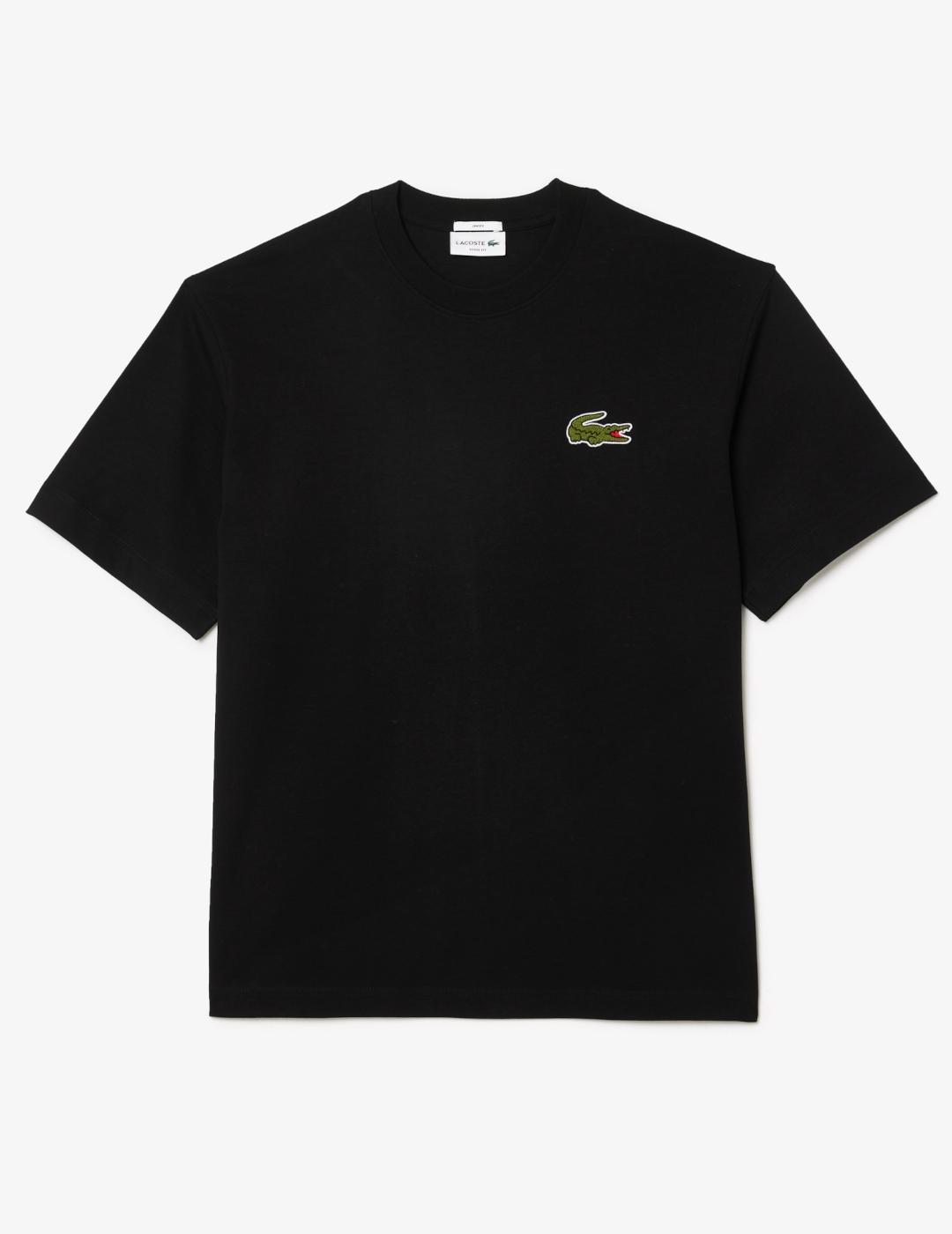 LACOSTE CAMISETA NEGRA OVERSIZE