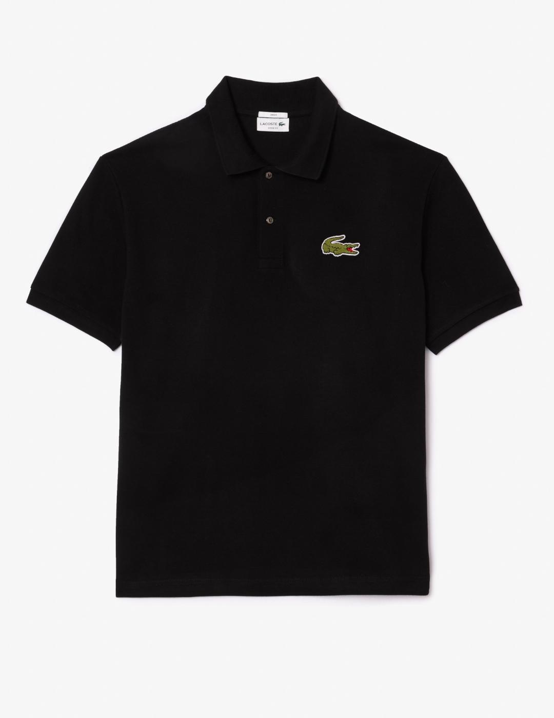 LACOSTE POLO NEGRO OVERSIZE