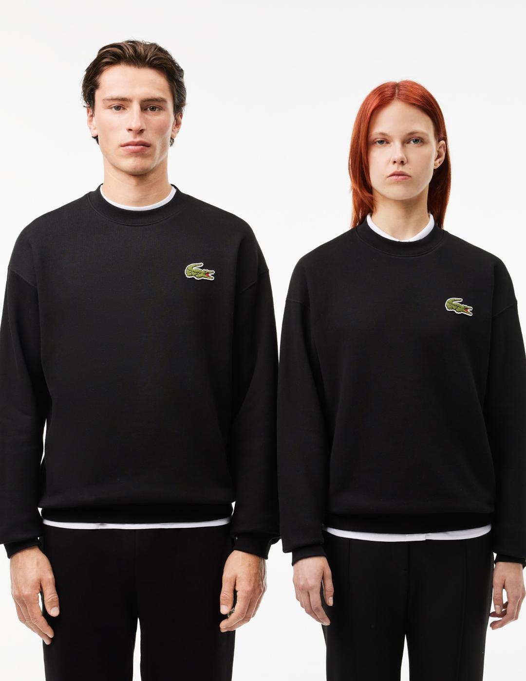 Sudaderas LACOSTE negras para hombre
