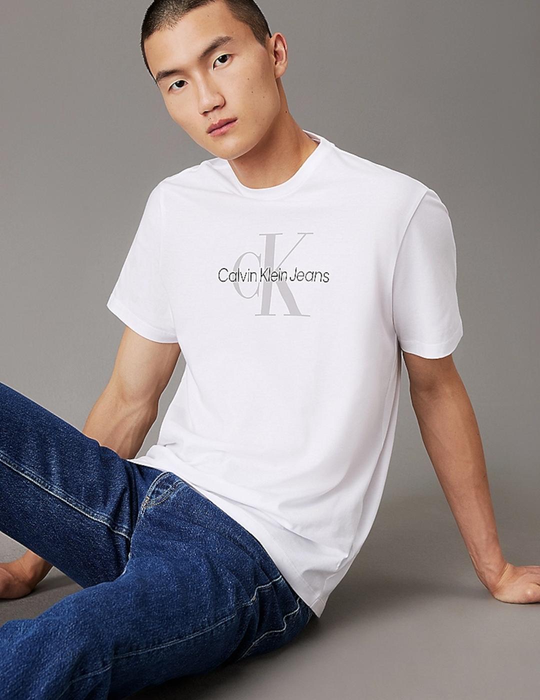 CALVIN KLEIN CAMISETA HERO MONOGRAM WHITE