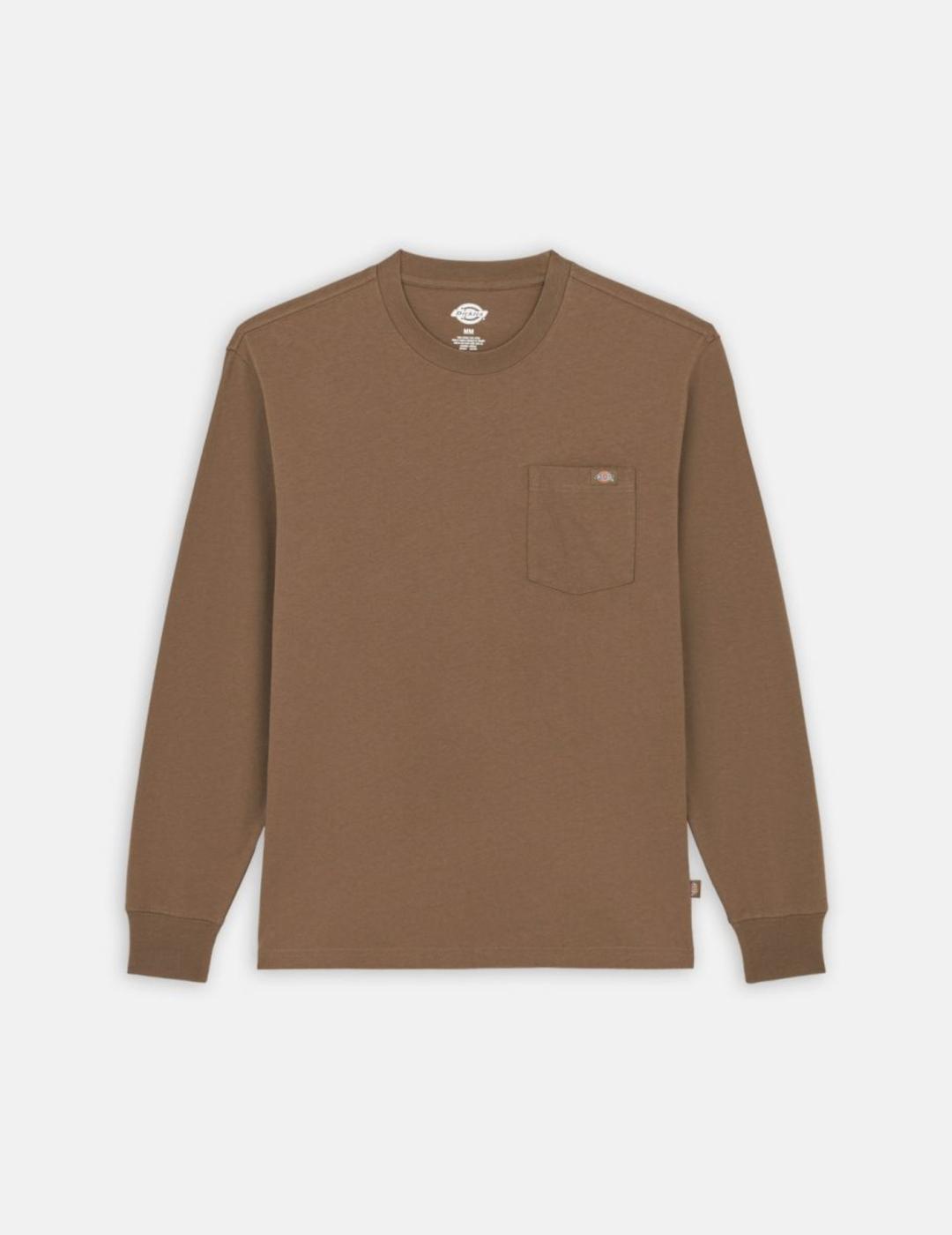 DICKIES CAMISETA LONG SLEEVE LURAY MARRON