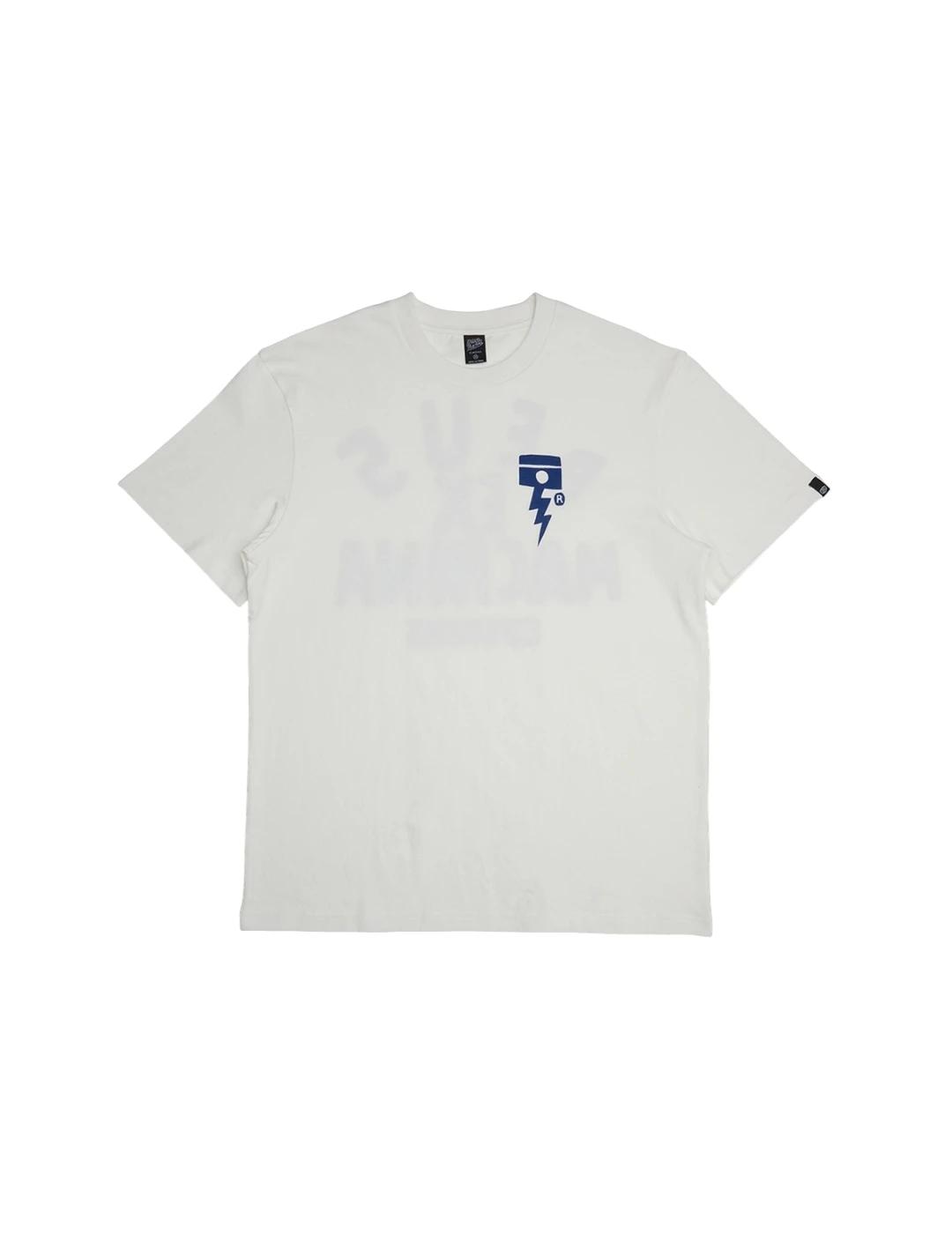 DEUS CAMISETA PISSTIN WHITE VINTAGE