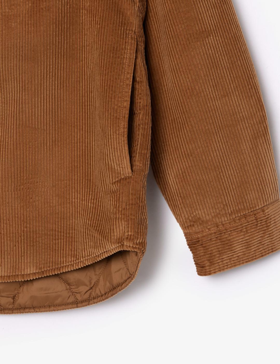 LACOSTE CAZADORA PANA MARRÓN