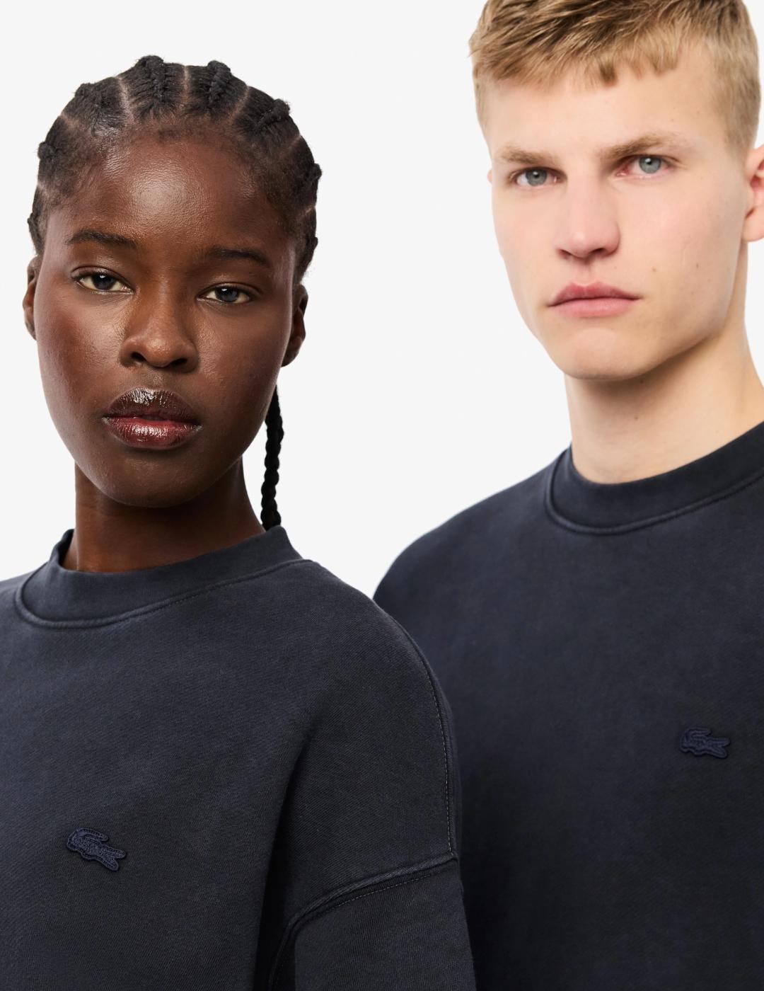 Sudaderas LACOSTE negras para hombres.