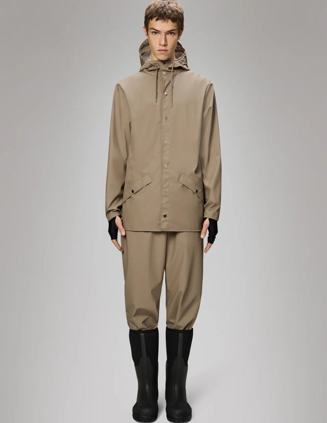 RAINS JACKET BEIGE