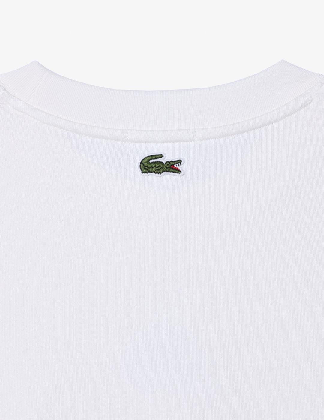 LACOSTE SUDADERA LOGO BLANCA