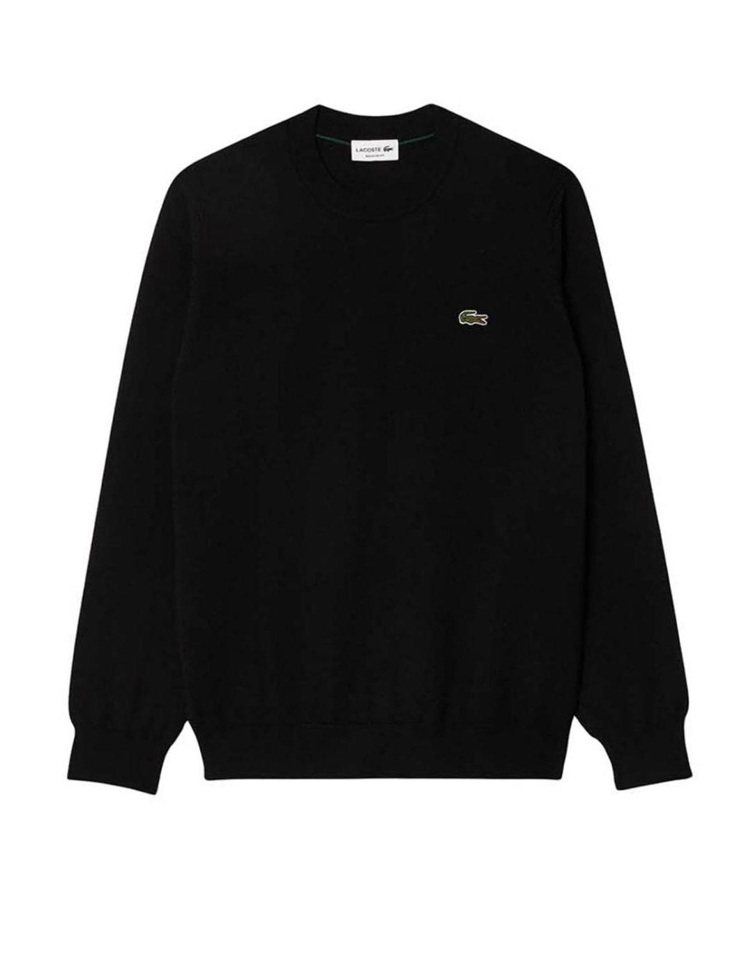 LACOSTE JERSEY PUNTO NEGRO CUELLO REDONDO