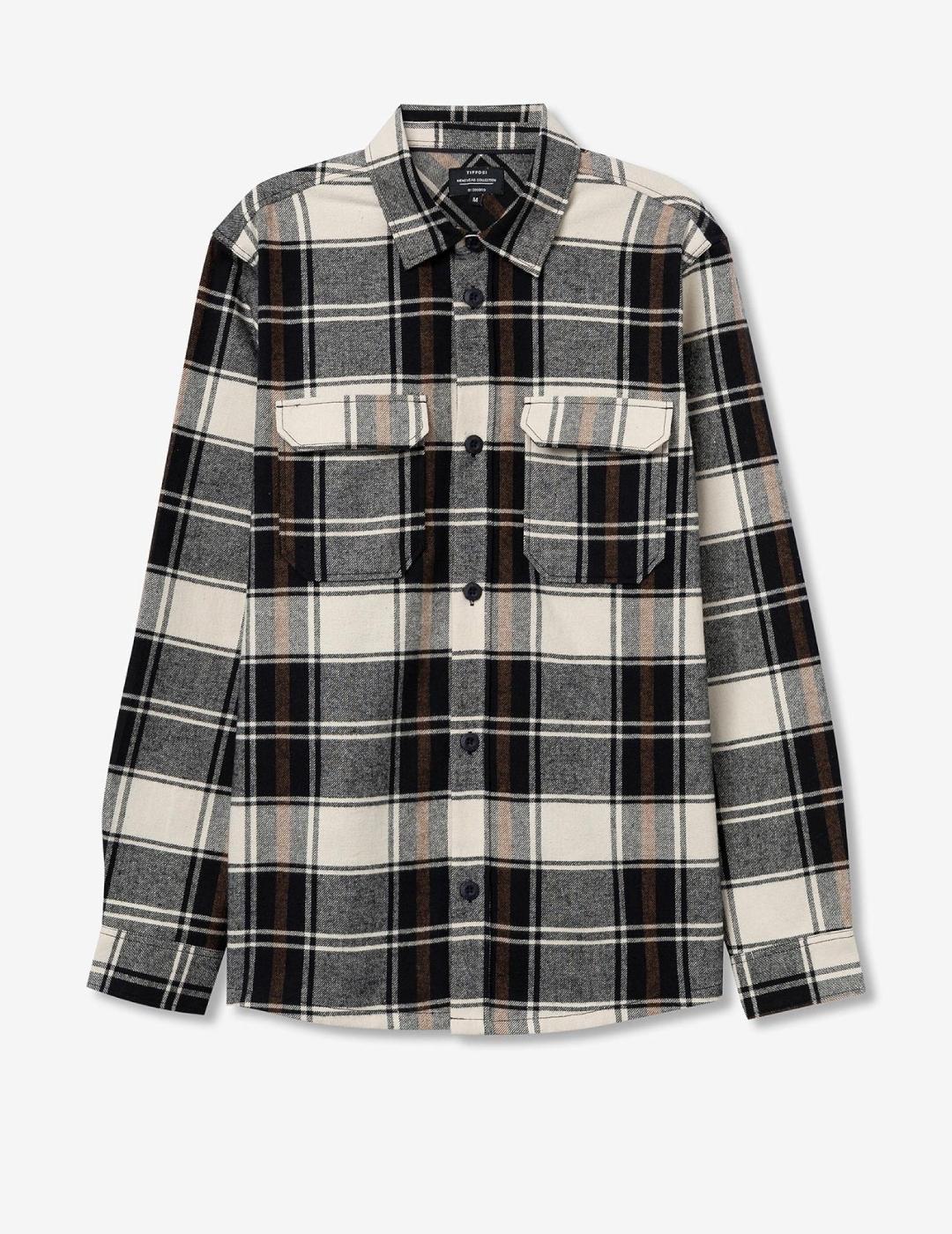 TIFFOSI CAMISA CUADROS AZUL GRANTE DEXTER