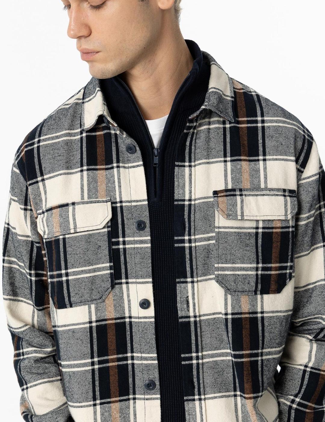 TIFFOSI CAMISA CUADROS AZUL GRANTE DEXTER