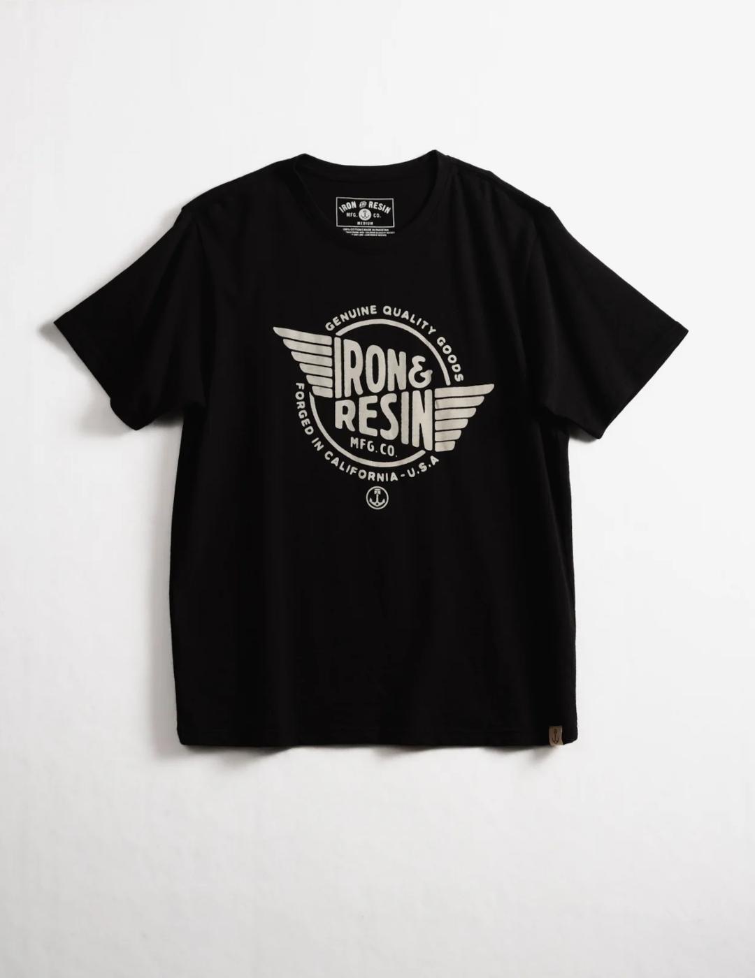 IRON RESIN CAMISETA WING NEGRA