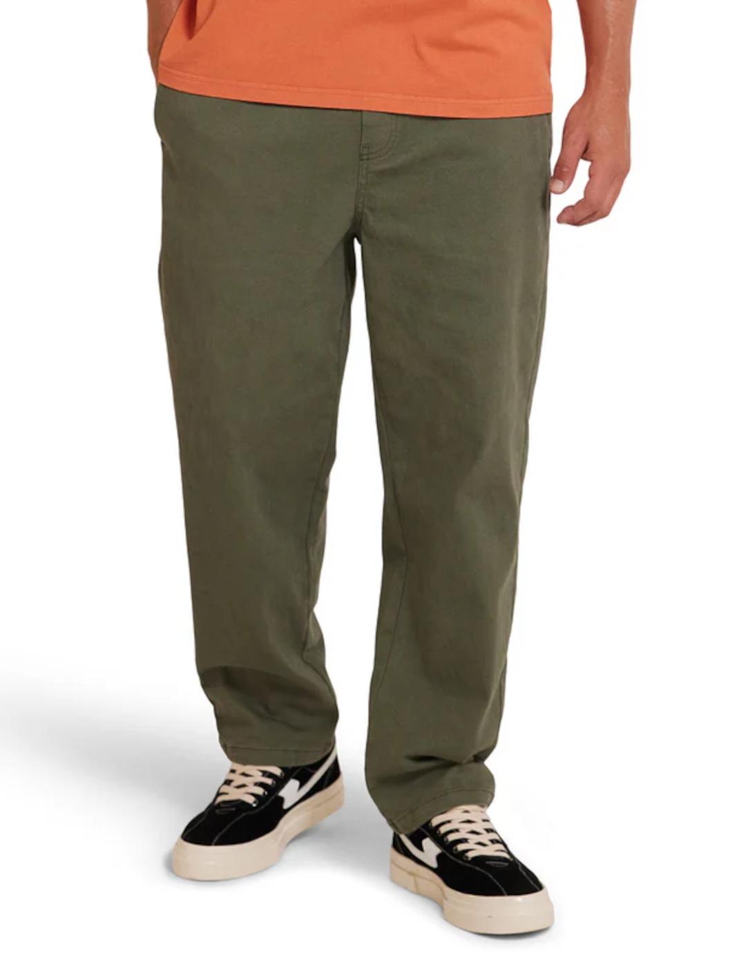 DEUS PANTALON VERDE INFINITY TWILL BEACH