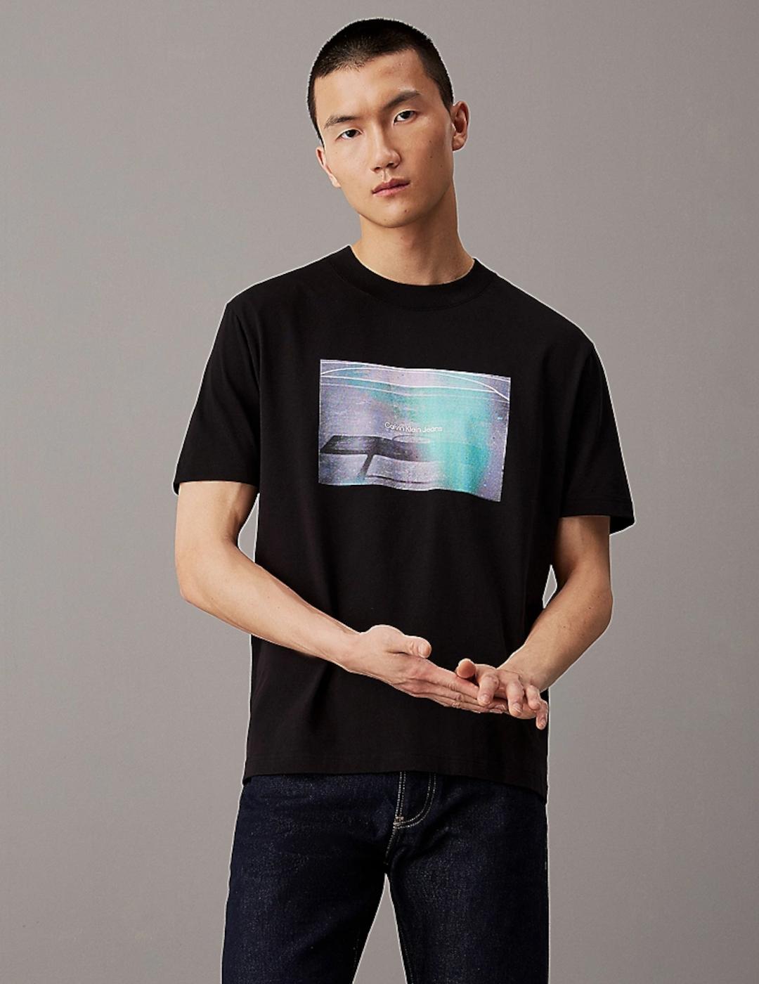 CALVIN KLEIN CAMISETA NEGRA BASKETBALL COURT