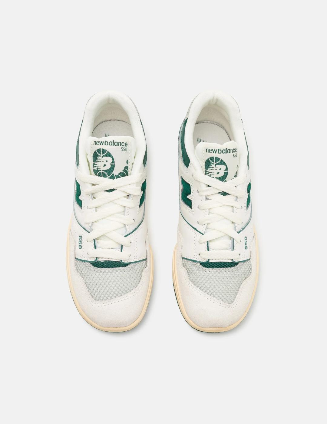 NEW BALANCE NIÑO 550 VERDE