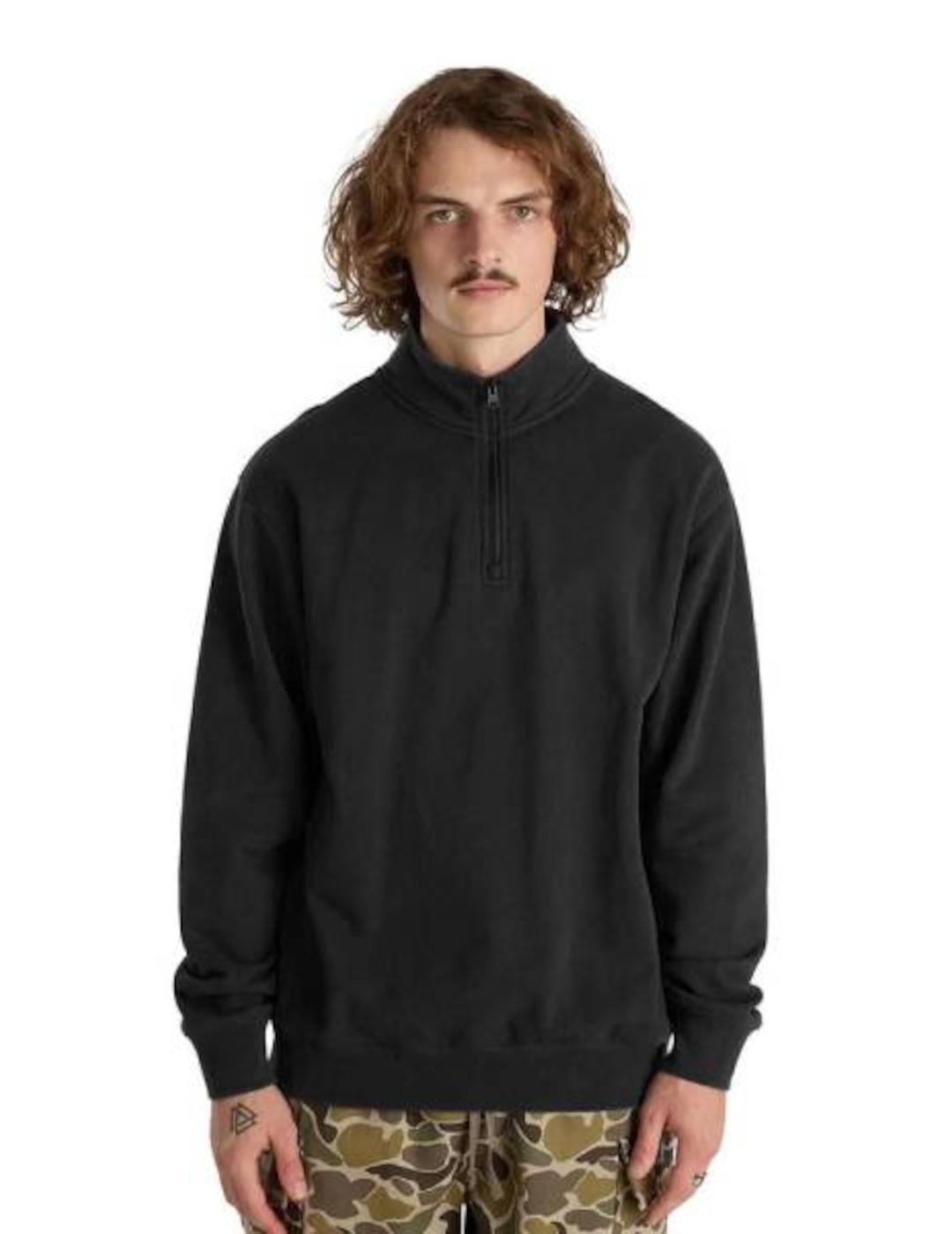 VANS SUDADERA 1/4 ZIP NEGRA