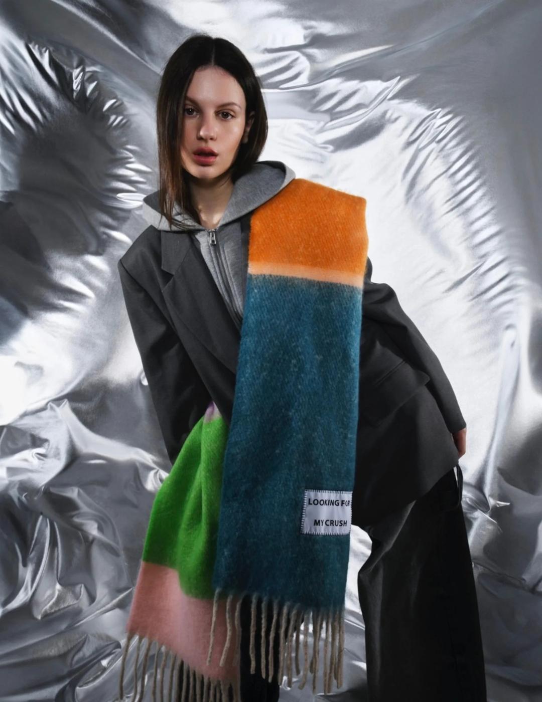 Fulares y bufandas multicolor unisex para hacer.