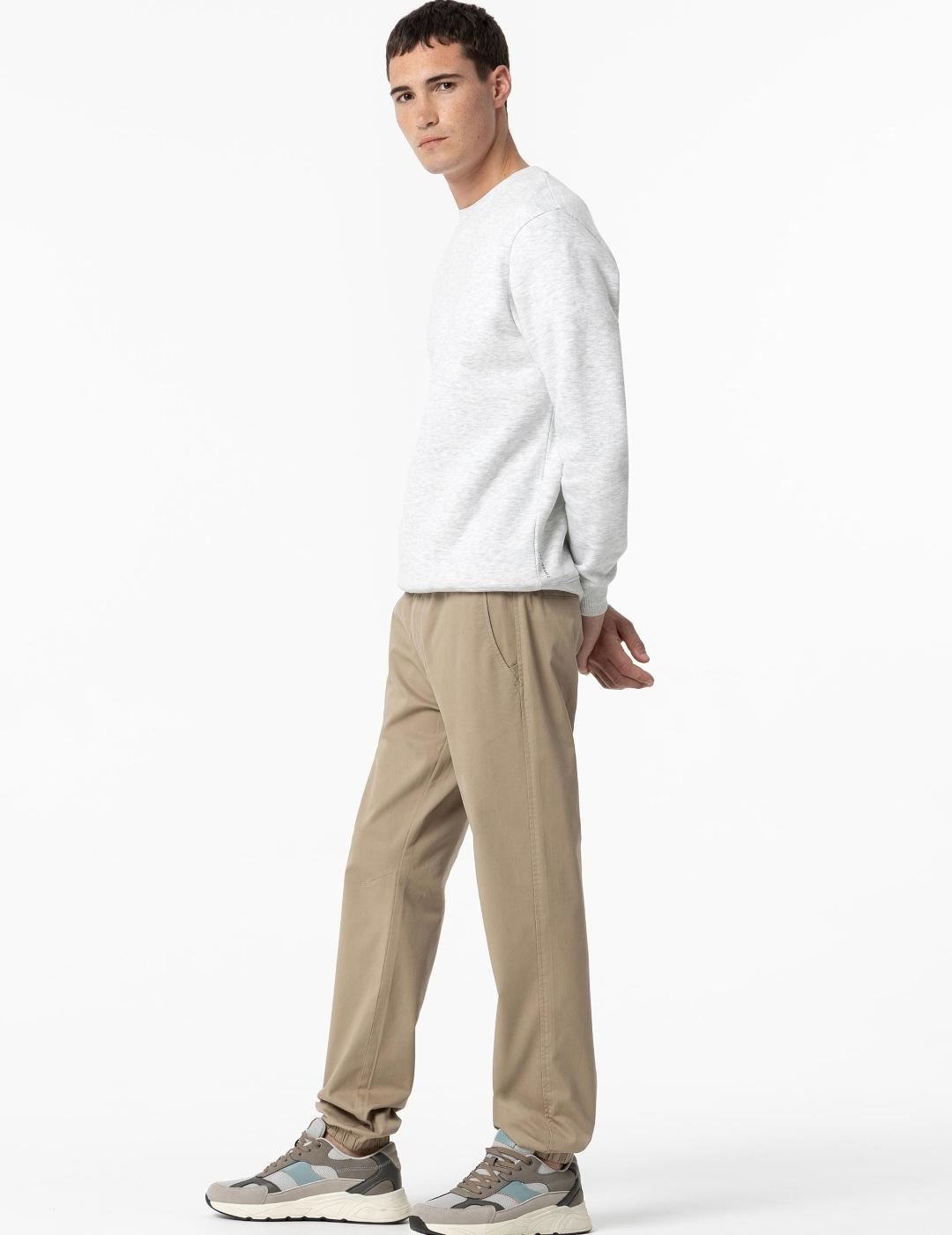 Pantalones Tiffosi beige para hombre.