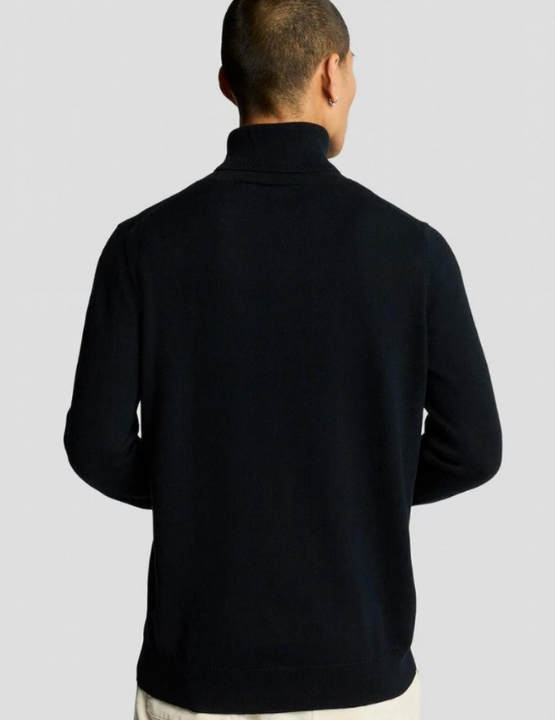 LYLE&SCOTT JERSEY CUELLO NEGRO
