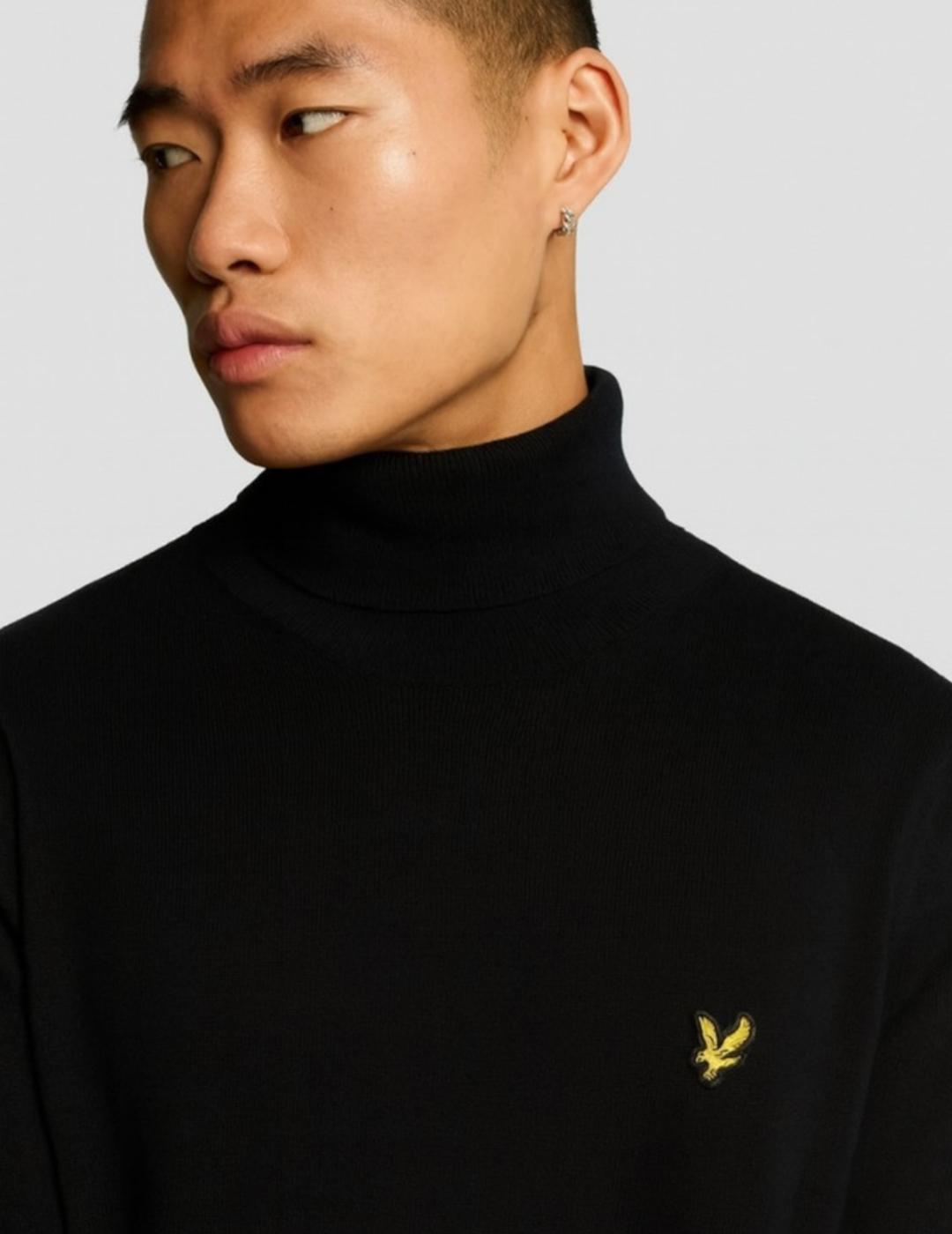 LYLE&SCOTT JERSEY CUELLO NEGRO