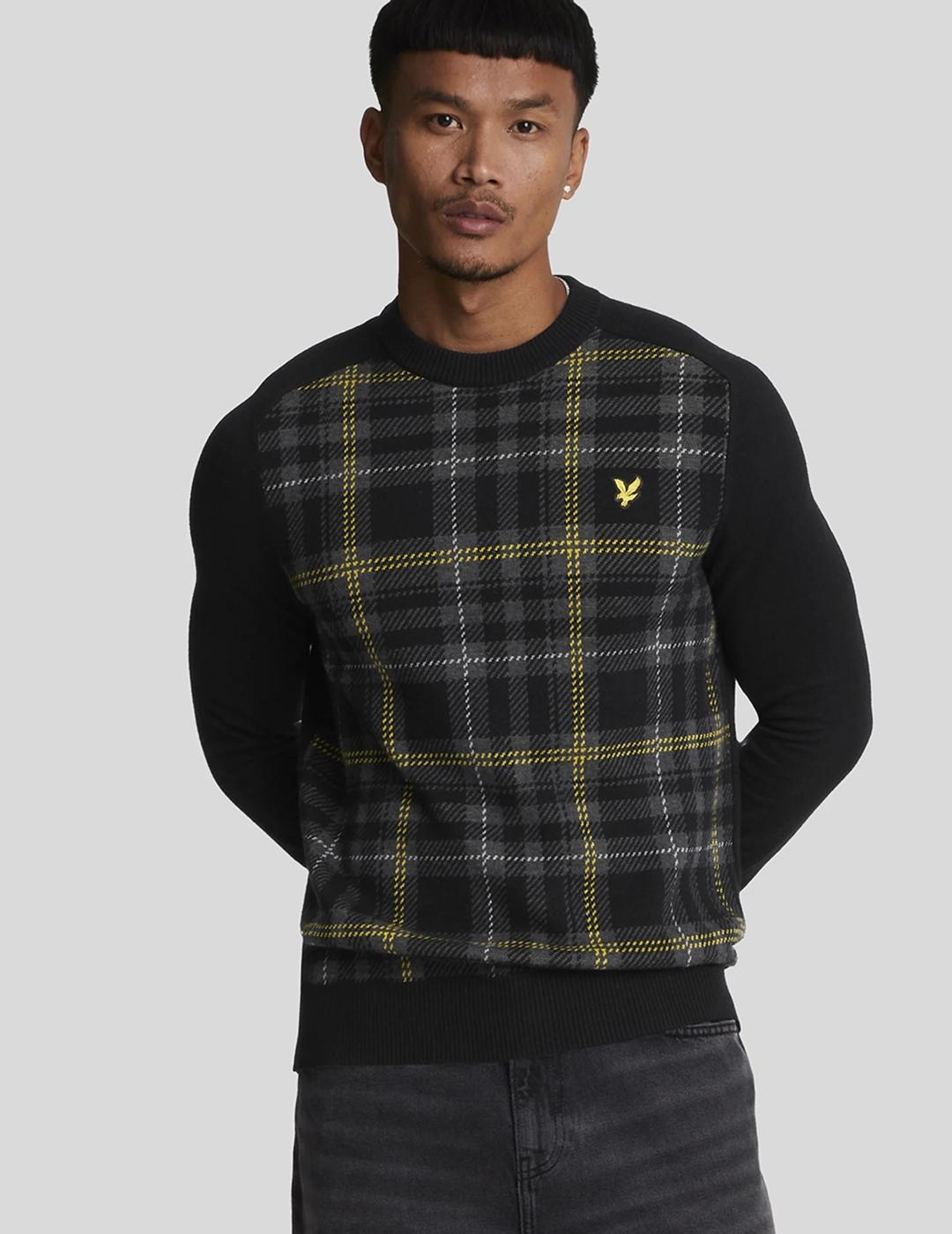 LYLE&SCOTT JERSEY CUADROS VERDE TARTAN JUMPER