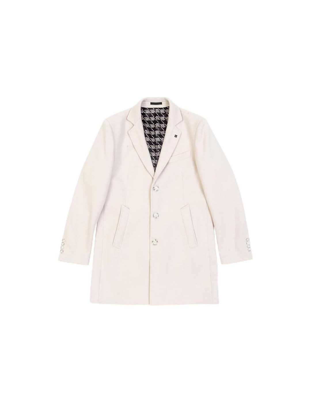 GIANNI LUPO ABRIGO PAÑO BEIGE