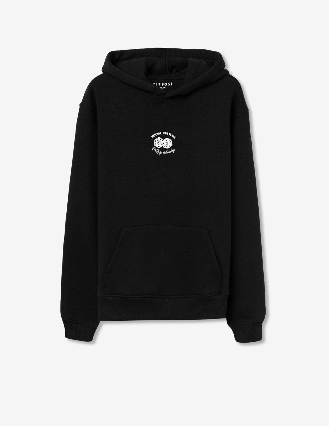 TIFFOSI SUDADERA ABRAHAM NEGRA