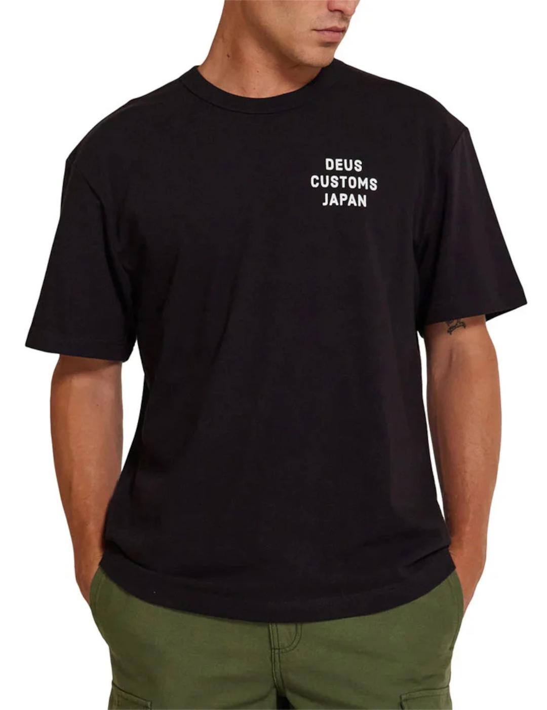 DEUS CAMISETA NEGRA SLICKS CORDURA