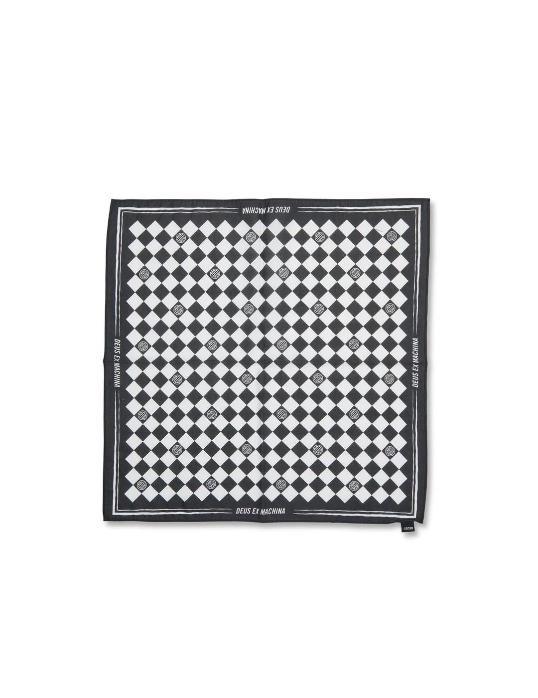 DEUS BANDANA CUADROS BLANCO NEGRO