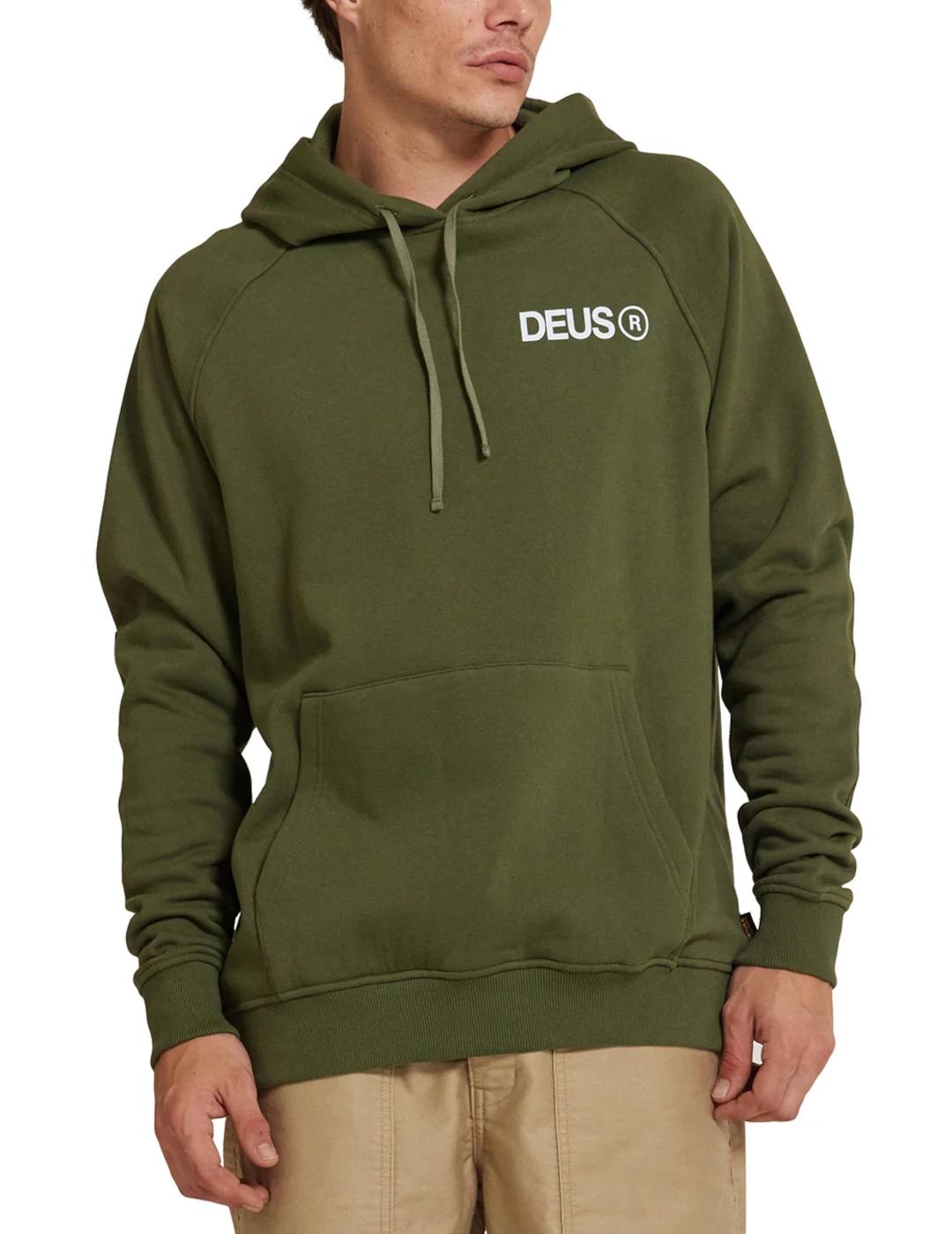 DEUS HOODIE VERDE BEAMS CORDURA