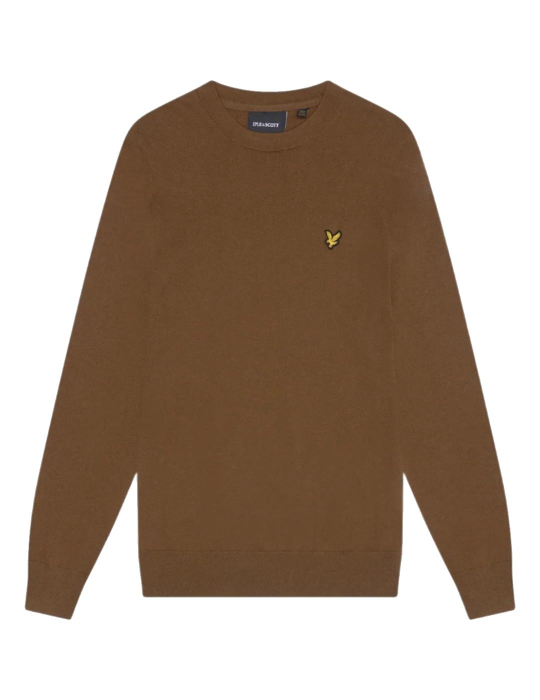 LYLE&SCOTT JERSEY MARRON JUMPER