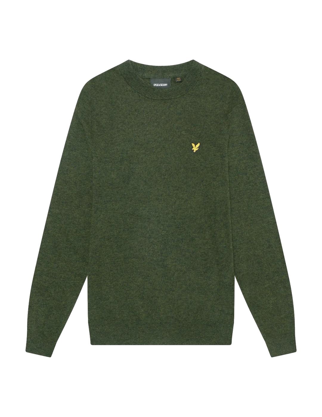 LYLE&SCOTT JERSEY VERDE LAMBSWOOL BLEND