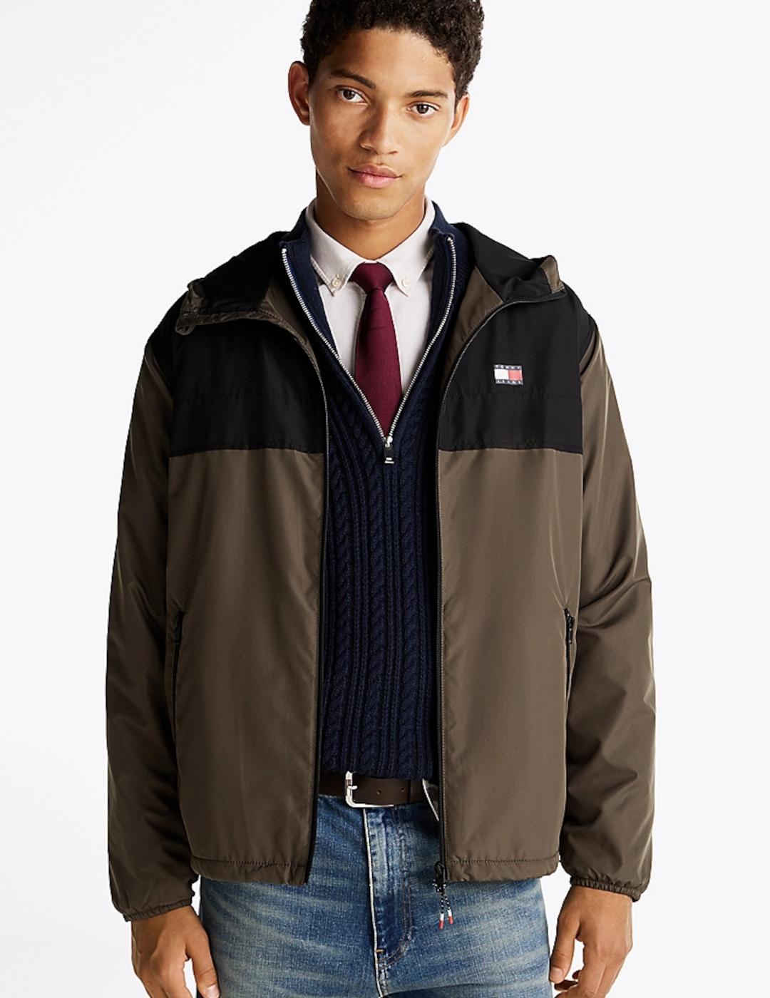 TOMMY CORTAVIENTOS VERDE FLEECE LINED