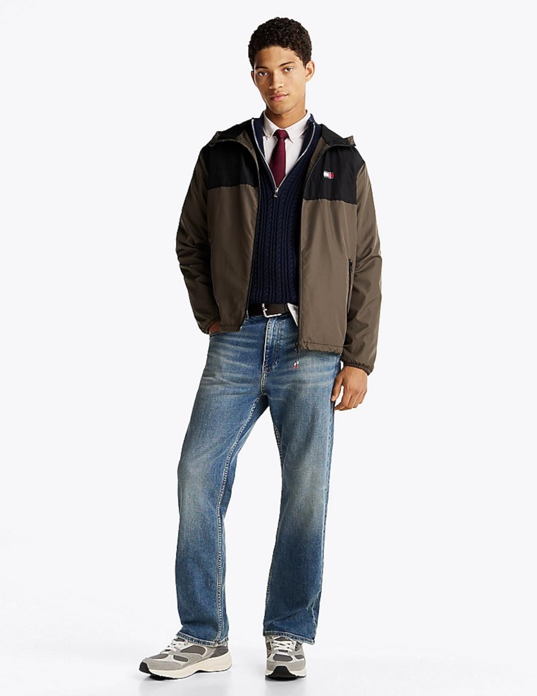 TOMMY CORTAVIENTOS VERDE FLEECE LINED