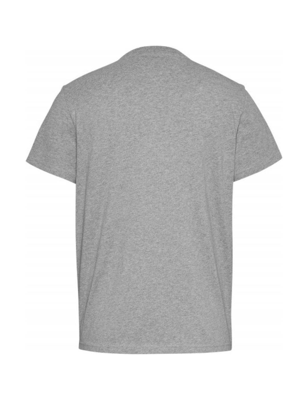 TOMMY CAMISETA SLIM GREY LINEAR CHEST
