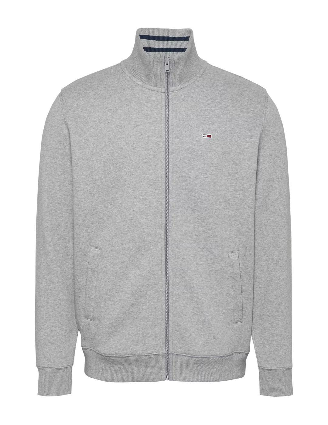 TOMMY SUDADERA ZIP GRIS