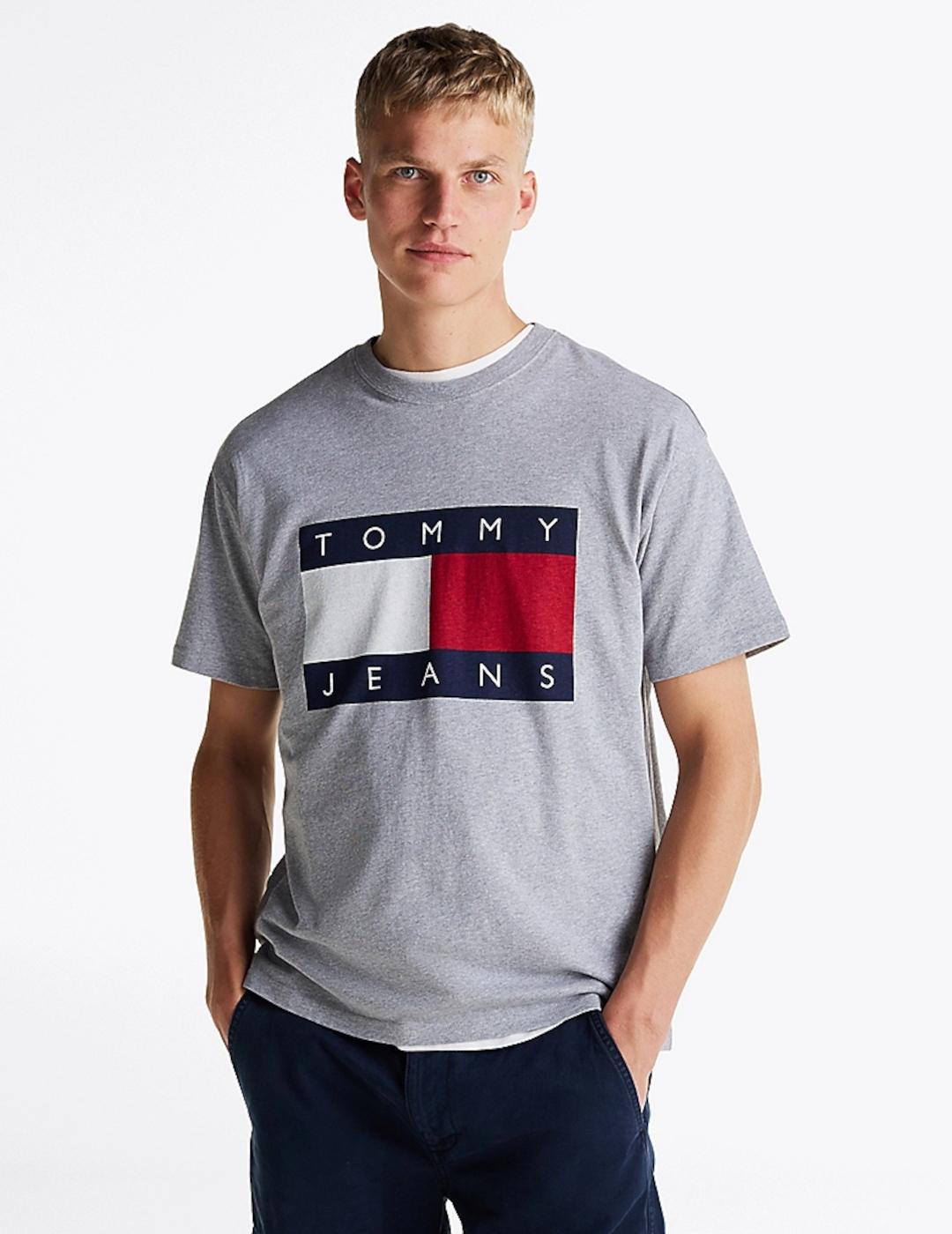 TOMMY CAMISETA GRIS LOGO GRANDE