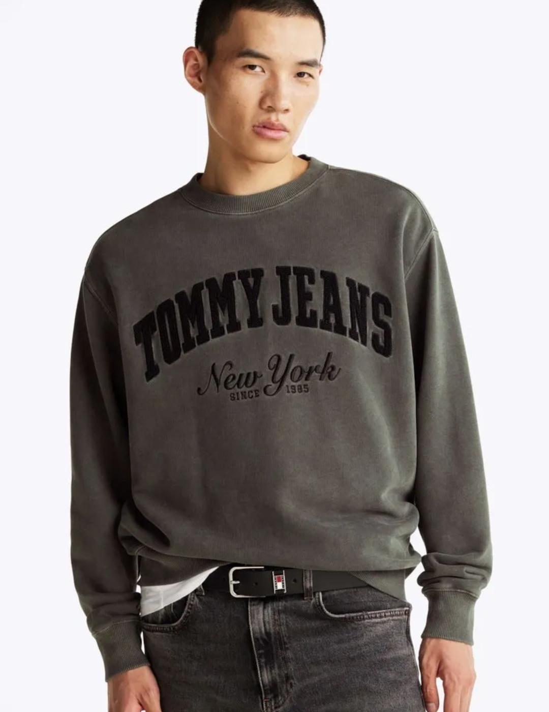 TOMMY SUDADERA VINTAGE NEGRA