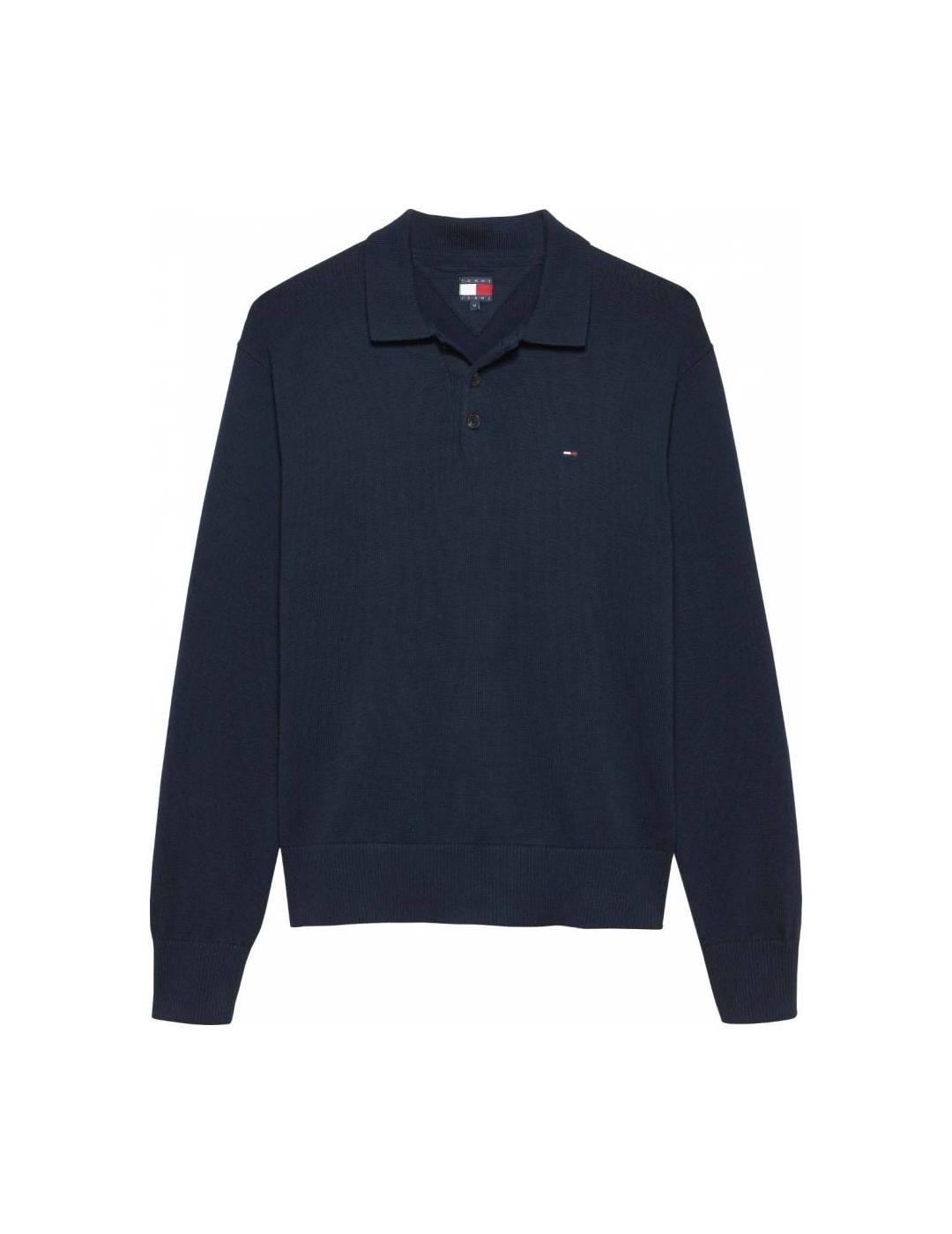 TOMMY POLO M/L DARK NIGHT SLIM ESSENTIAL