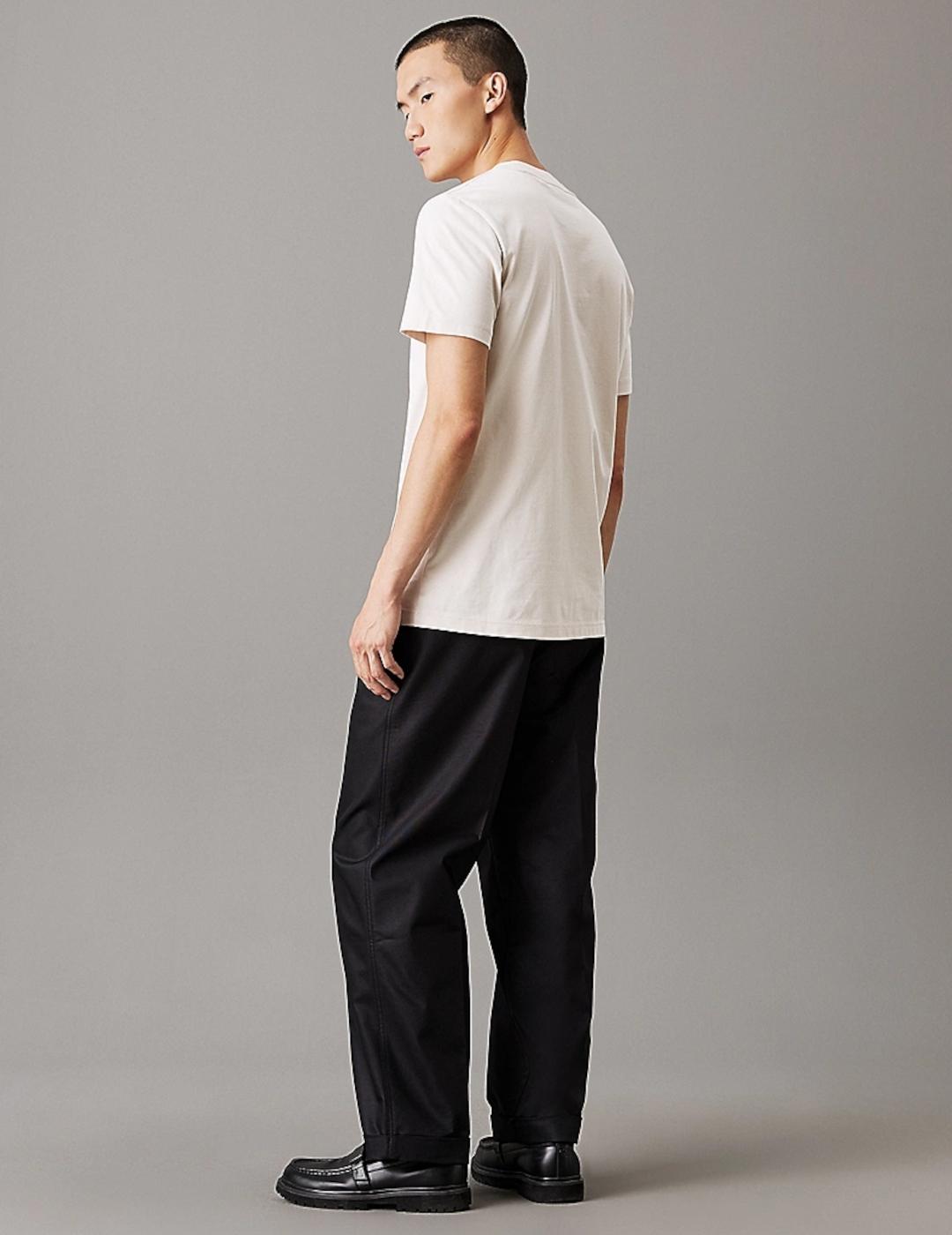 CALVIN KLEIN CAMISETA HEAVY MOONBEAM