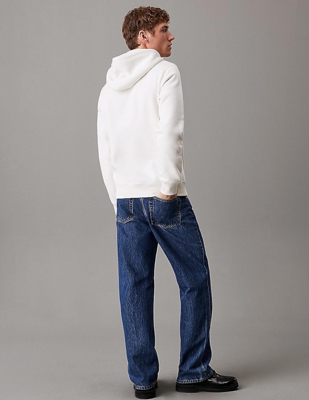 CALVIN KLEIN HOODIE IVORY