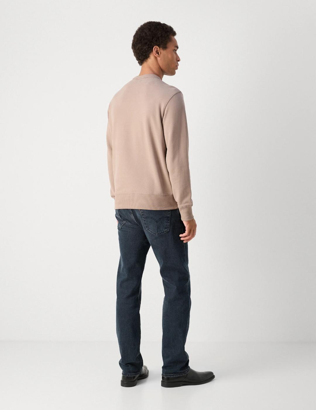 CALVIN KLEIN SUDADERA TAUPE GREY WOVEN