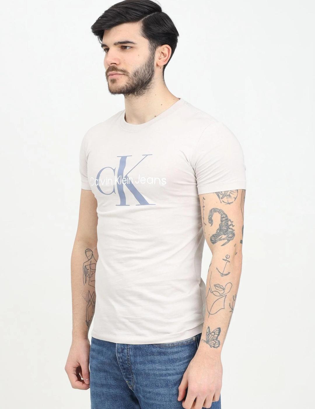 CALVIN KLEIN CAMISETA SILVER CLOUD MONOLOGO