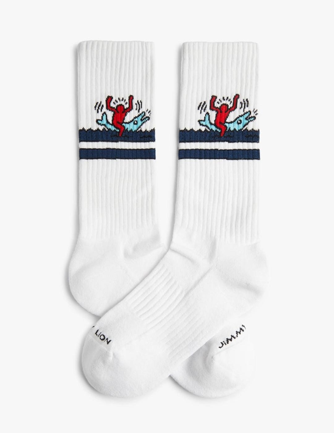 JIMMY LION BLANCO DOLPHIN KEITH HARING