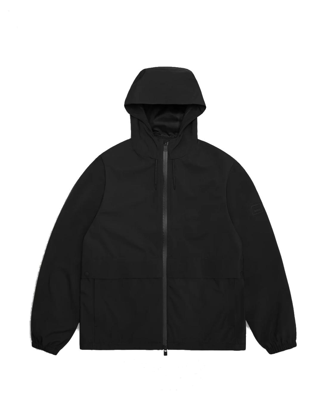 RAINS JACKET BLACK SUVA HARDSHELL