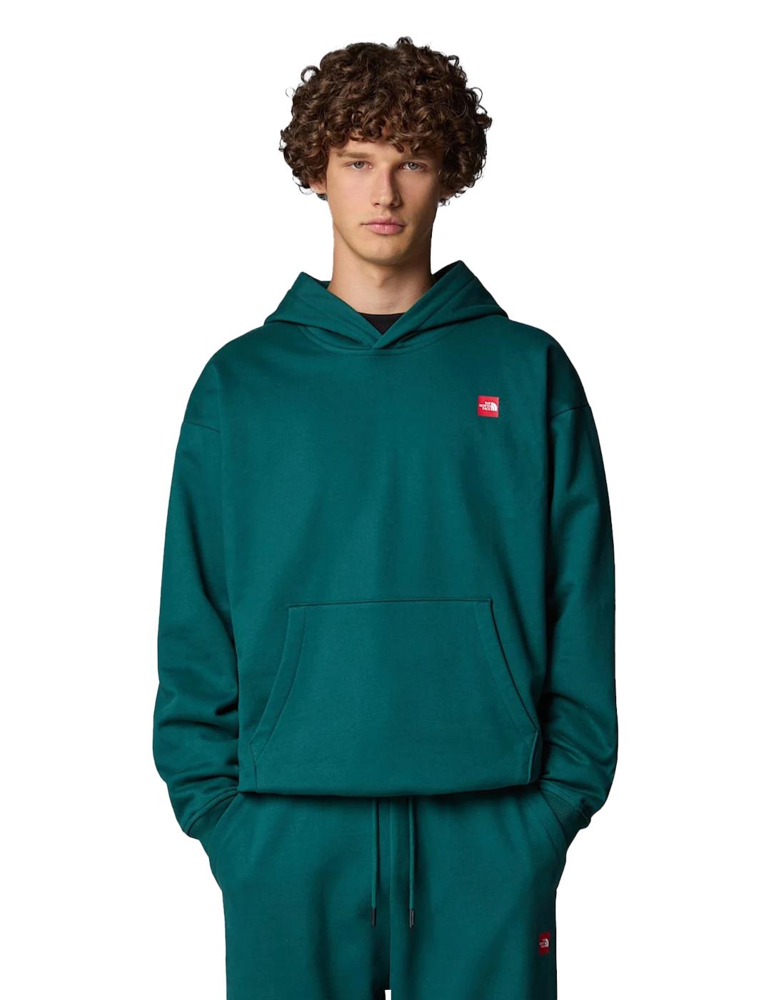 NORTH FACE HOODIE AXIS OVERSIZED DEEP NORI