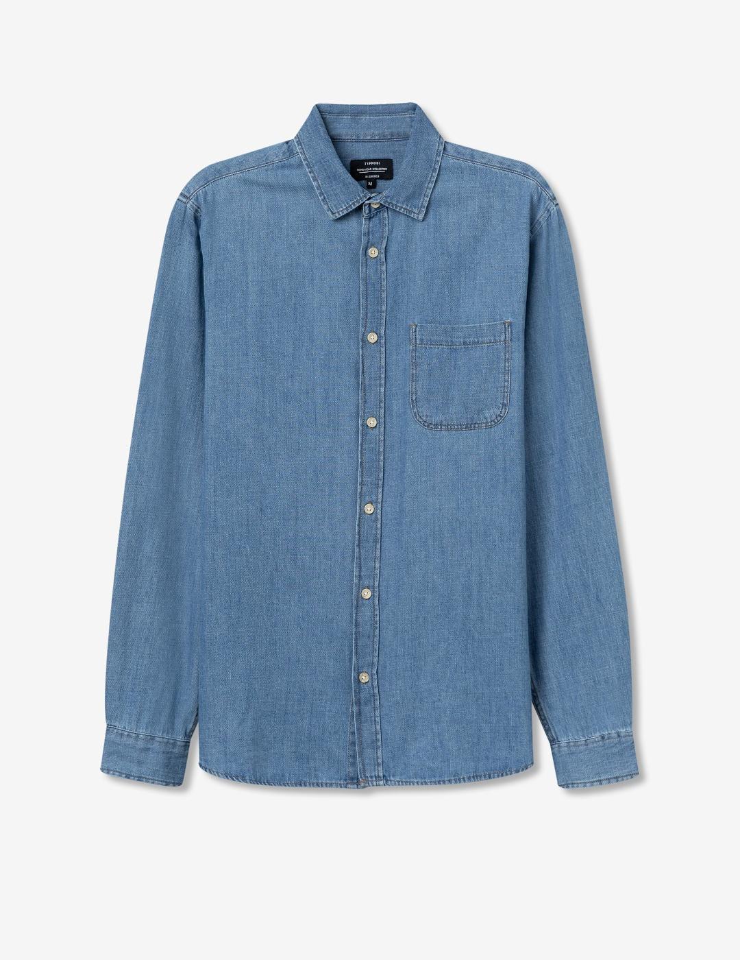 TIFFOSI CAMISA PAIGE DENIM CLARO C10