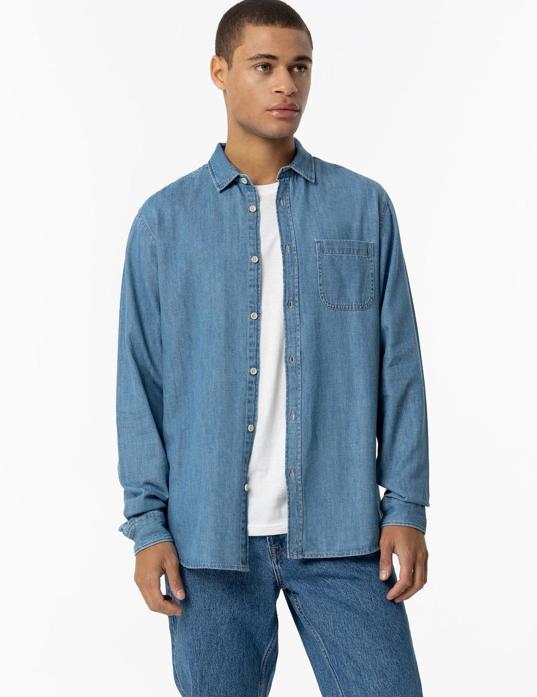 TIFFOSI CAMISA PAIGE DENIM CLARO C10