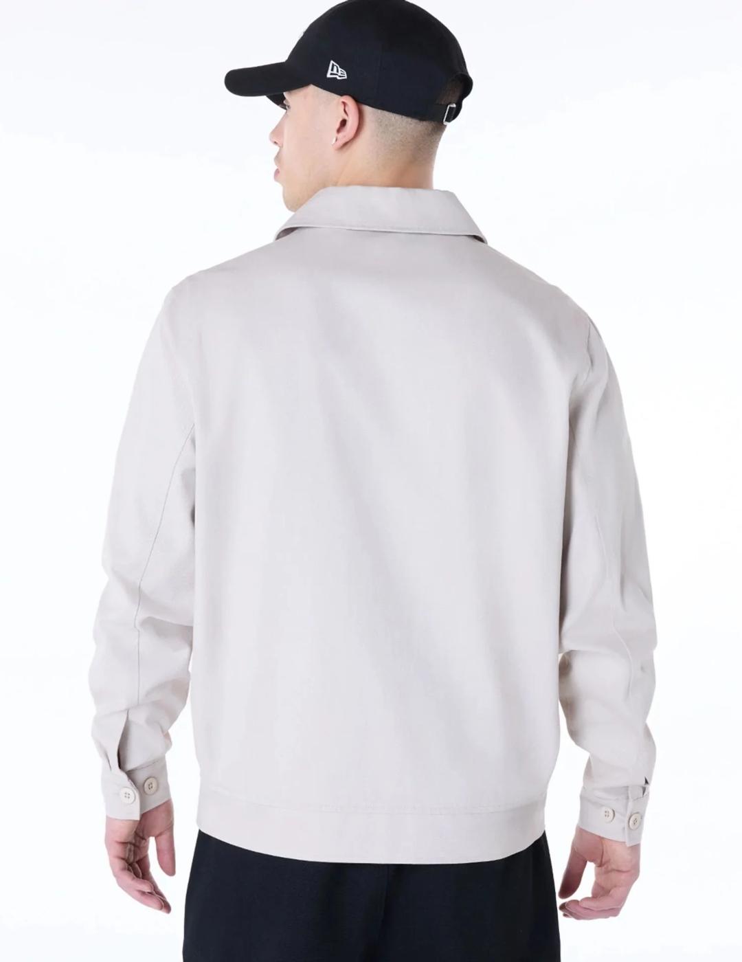 NEW ERA CHAQUETA CREMA COLLARED