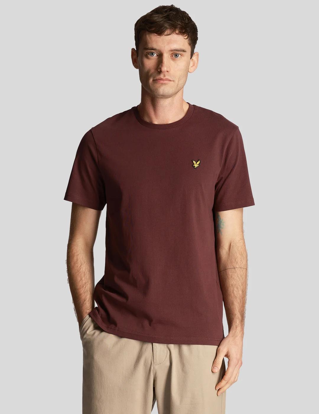 LYLE&SCOTT CAMISETA BURGUNDY